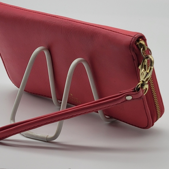 FOSSIL Sydney Leather Zip Clutch Wallet Wristlet Organizer - Picture 7 of 8